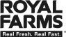 Royal farms logo indicating that Bitcoin ATMs are available at Royal Farms