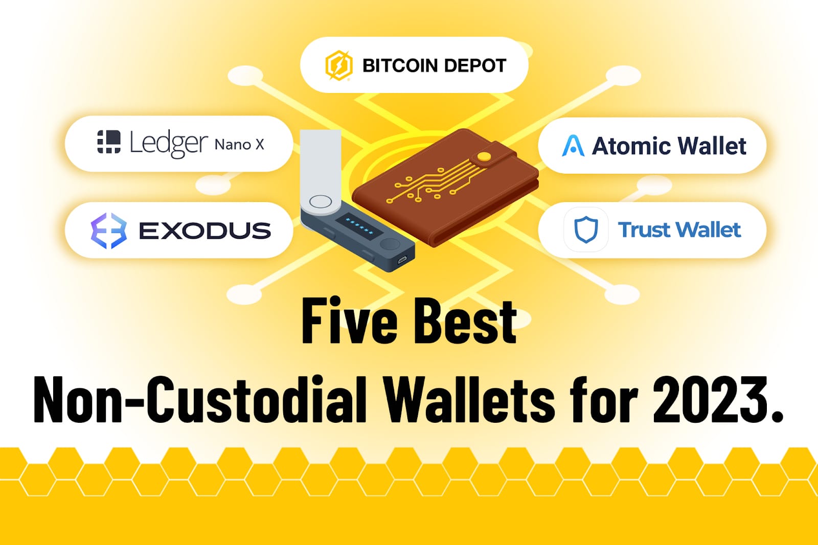 Header image for the five best non-custodial wallets